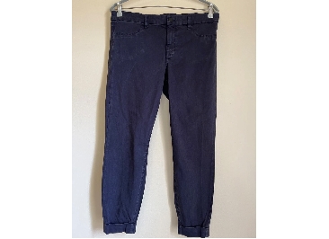 J BRAND Anja Clean Cuffed Pants Size 31 Indigo Lyocell Blend Soft Stretch Weave