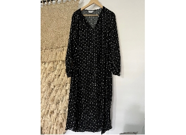 SEED Long Sleeve Diamond Print Navy Tunic Viscose Boho Chic Gypsy Style Size 10
