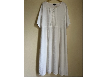 MY SIZE White Button Down Midi Dress Summer Gypsy Boho Chic Size 18 Plus Size