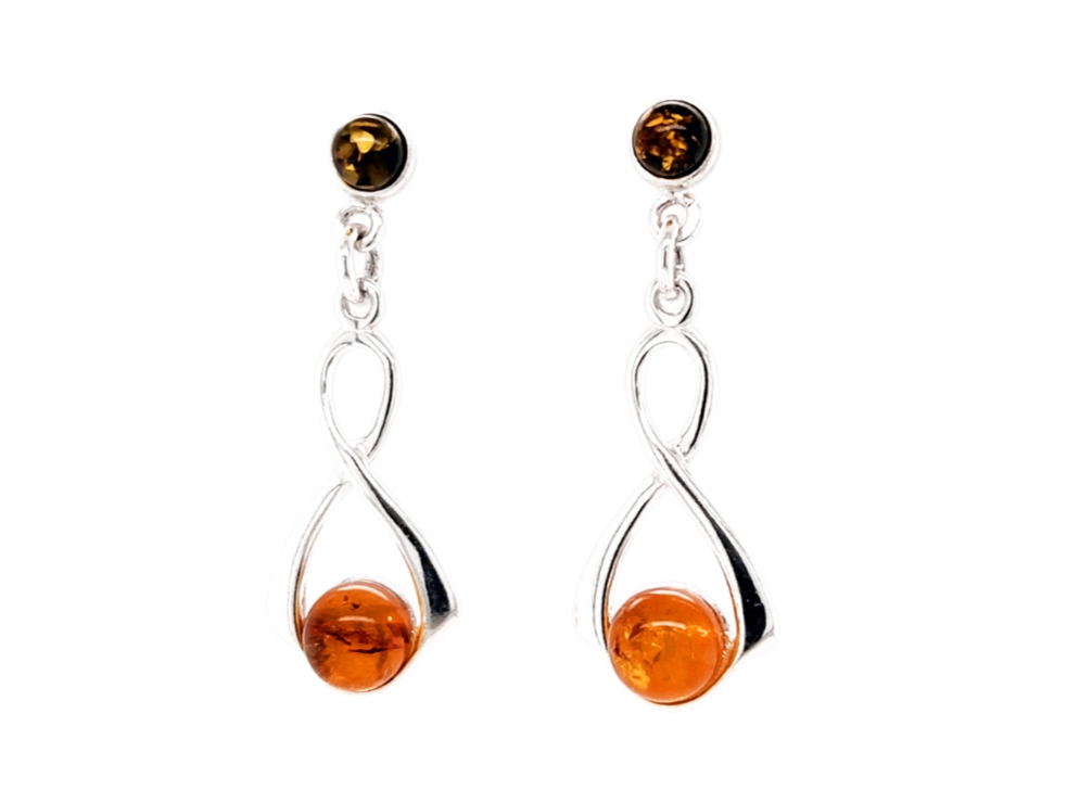 Genuine Baltic Amber Earrings 582