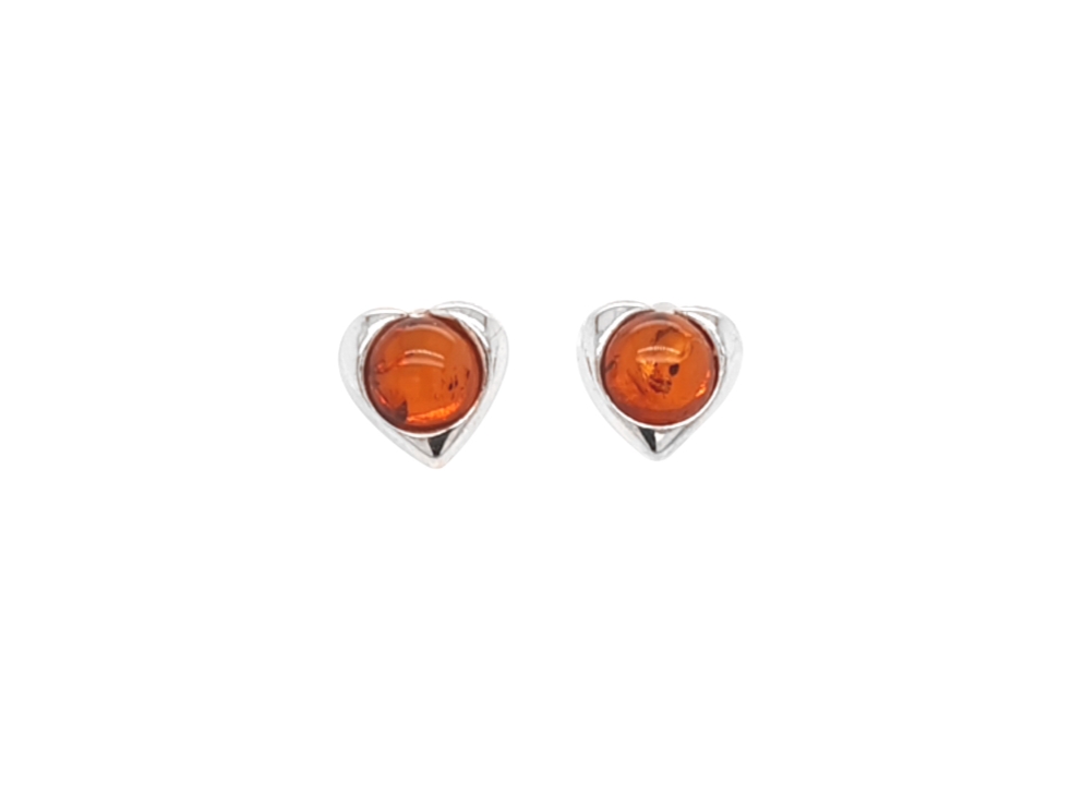 Genuine Baltic Amber Stud Earrings 227