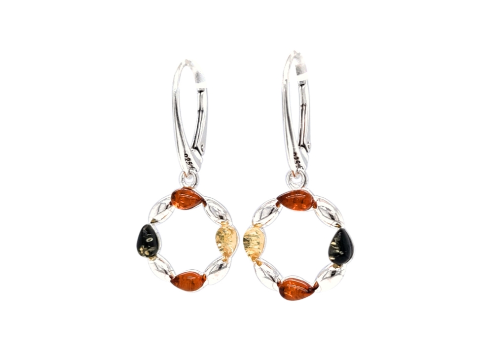 Genuine Baltic Amber Earrings 581