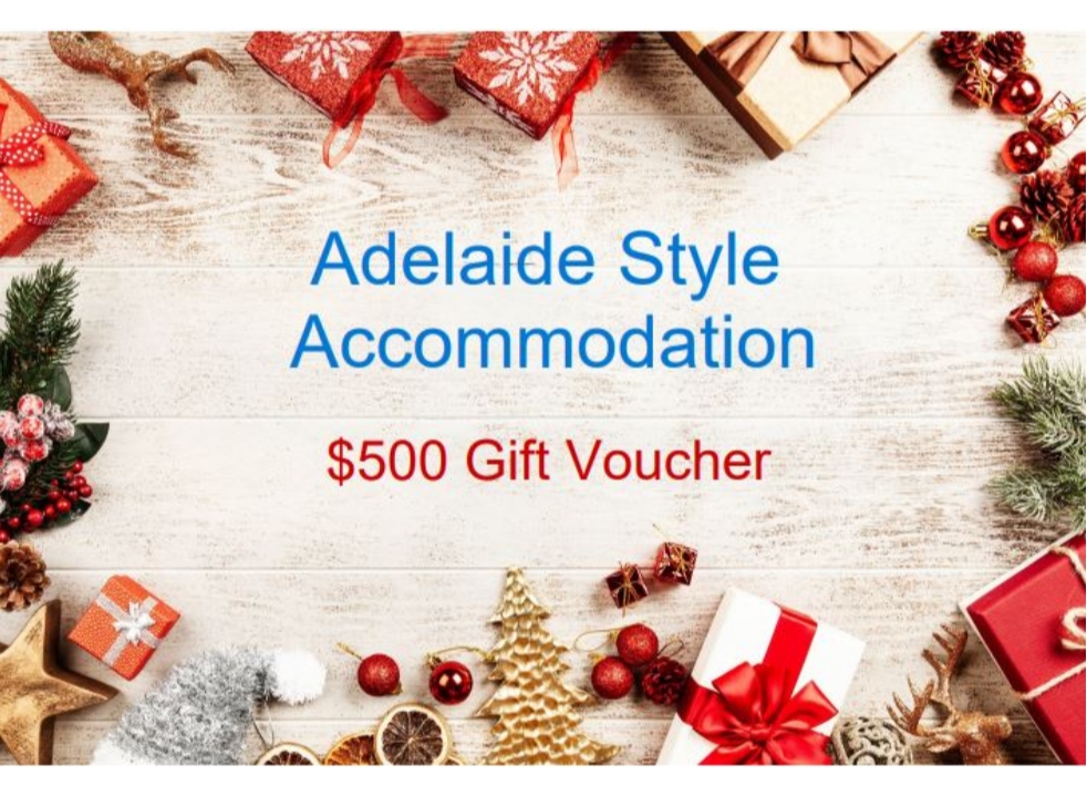 Xmas Gift Vouchers $500 - Accommodation - close to City of Adelaide