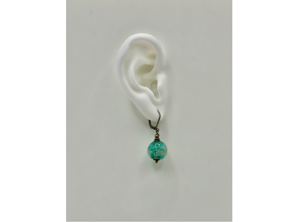 Lamp Worked Glass bead Earrings