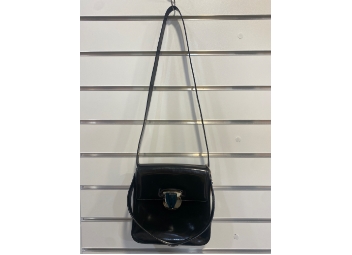 Ferragamo Black Patent Leather Bag